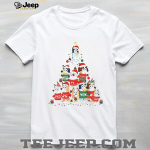 Bluey Family Christmas tree shirt