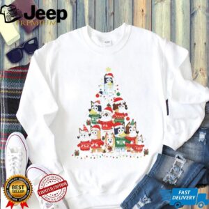 Bluey Family Christmas tree shirt