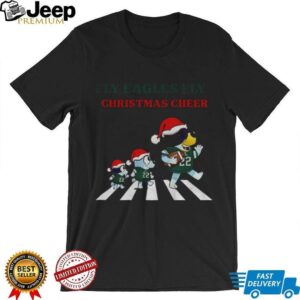 Bluey Philadelphia Eagles Abbey Road Fly Eagles fly Christmas cheer shirt