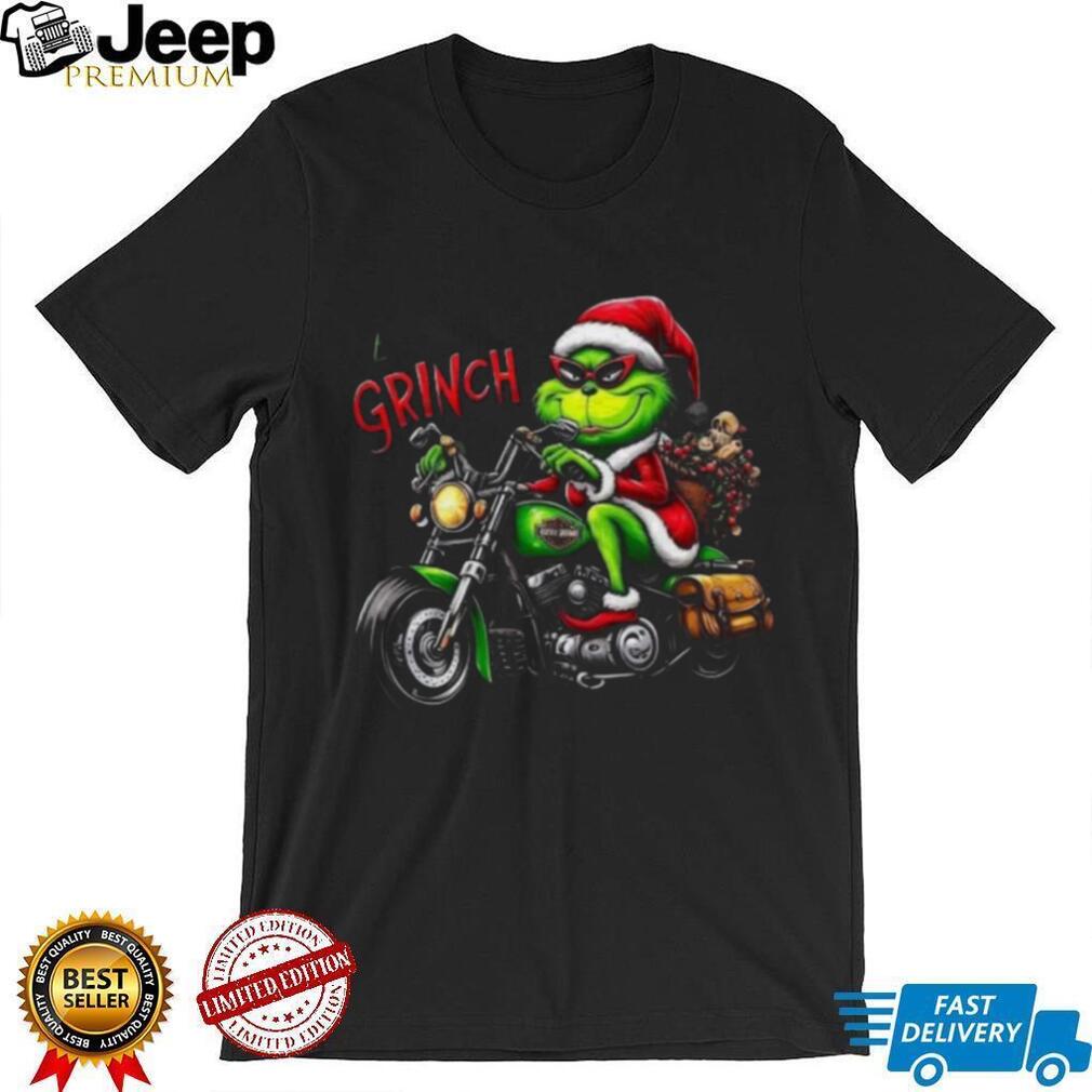 Born to Be Grinch Christmas Shirt Harley Motorcycle Holiday Tee Born to Be Grinch Christmas Shirt Harley Motorcycle Holiday Tee