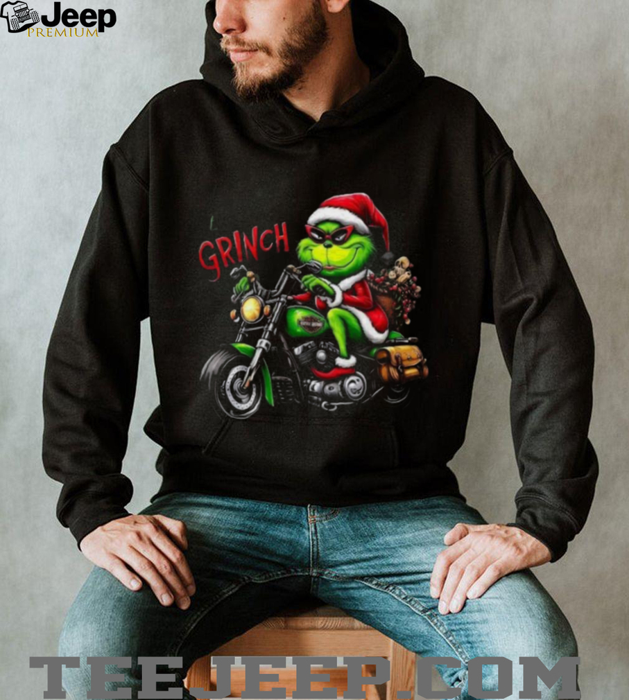 Born to Be Grinch Christmas Shirt Harley Motorcycle Holiday Tee Born to Be Grinch Christmas Shirt Harley Motorcycle Holiday Tee