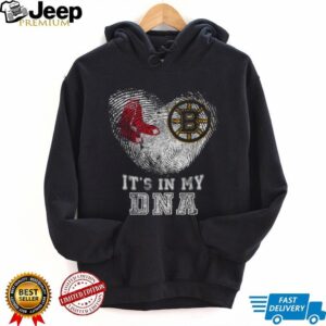 Boston Bruins and Red Sox Heartbeat Tee
