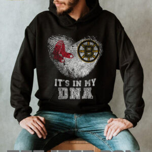 Boston Bruins and Red Sox Heartbeat Tee