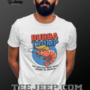 Bubba Trump Greatest Bigly Shrimp America funny parody USA logo shirt
