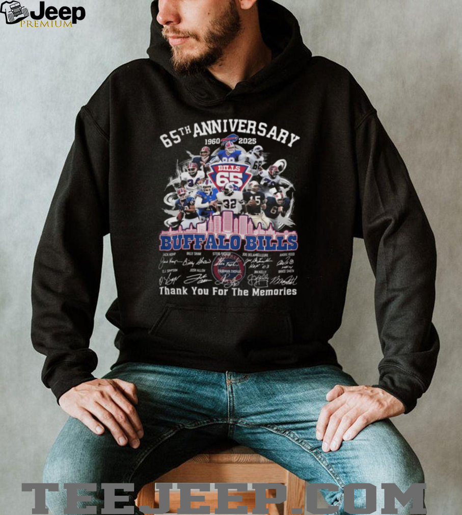 Buffalo Bills 65th Anniversary 1960 2025 Players Signatures Thank You For The Memories Shirt Buffalo Bills 65th Anniversary 1960 2025 Players Signatures Thank You For The Memories Shirt