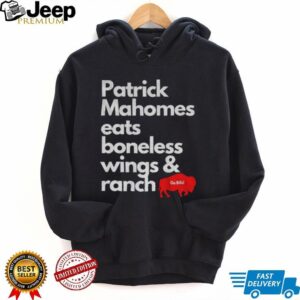 Buffalo Bills Patrick Mahomes eats boneless wings and ranch Bills Mafia Football 2025 shirt