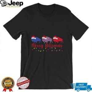 Buffalo Trio Merry Billsmas Christmas Trees T Shirt