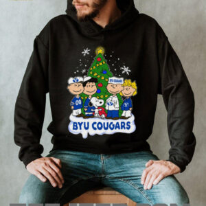 Byu Cougars Peanuts Snoopy and Friends Christmas Shirt