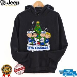 Byu Cougars Peanuts Snoopy and Friends Christmas Shirt