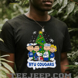 Byu Cougars Peanuts Snoopy and Friends Christmas Shirt