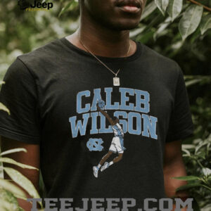 Caleb Wilson Name Pose North Carolina Tar Heels Basketball 2025 NBA shirt