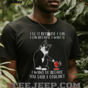 Cat I do it because I can i can because I want to I want to because you said I couldn’t shirt
