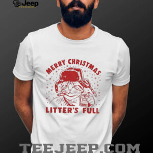 Cat Litters Full smoking Merry Christmas shirt