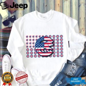Chicago Cubs American Flag T Shirt