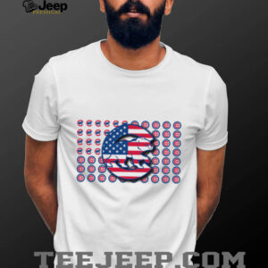 Chicago Cubs American Flag T Shirt