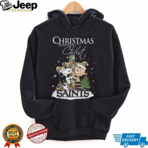 Christ Saints Snoopy Begins With Christ And Friends Peanuts Christmas Shirt