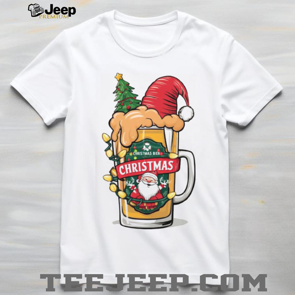 Christmas Beer Santa Mug Shirt Funny Holiday Party Tee Christmas Beer Santa Mug Shirt Funny Holiday Party Tee