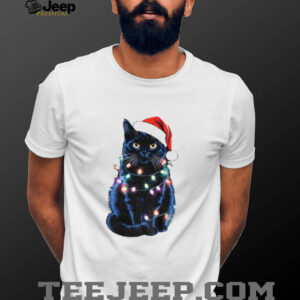Christmas Black Cat Holiday Lights shirt