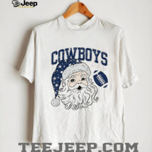 Christmas Dallas Santa with Football T Shirt