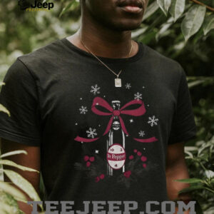 Christmas Dr Pepper Bow Fleece shirt