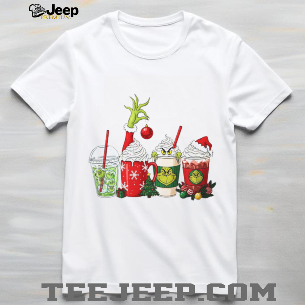 Christmas Drinks Green Guy Grinch T Shirt Christmas Drinks Green Guy Grinch T Shirt