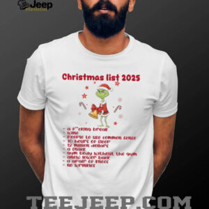 Christmas List 2025 T Shirt