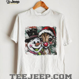 Christmas Snowman And Reindeer shirt