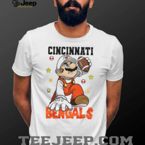 Cincinnati Bengals NFL x Super Mario Bros Mashup T Shirt
