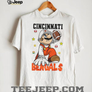Cincinnati Bengals NFL x Super Mario Bros Mashup T Shirt