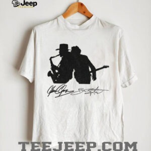 Clarence Clemons and Bruce Springsteen Autographed signatures shirt