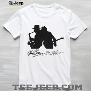 Clarence Clemons and Bruce Springsteen Autographed signatures shirt