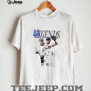 Clayton Kershaw Los Angeles Dodgers vs Anze Kopitar Los Angeles Kings LA Legends Tribute shirt