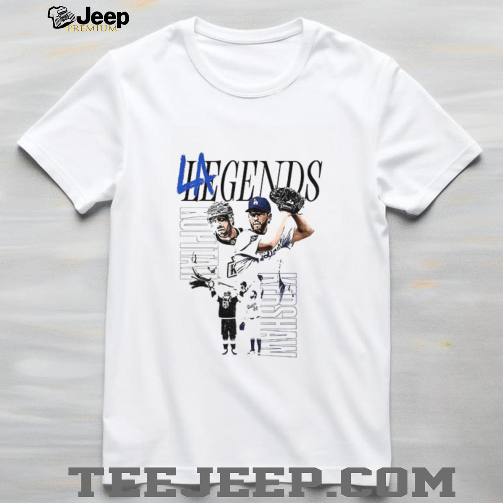 Clayton Kershaw Los Angeles Dodgers vs Anze Kopitar Los Angeles Kings LA Legends Tribute shirt Clayton Kershaw Los Angeles Dodgers vs Anze Kopitar Los Angeles Kings LA Legends Tribute shirt
