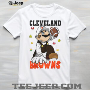 Cleveland Browns NFL x Super Mario Bros Mashup T Shirt