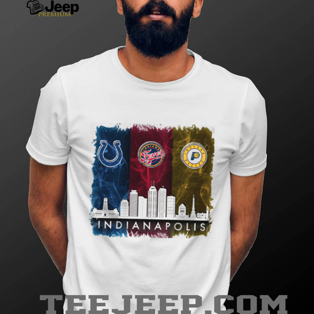 Colts, Fever, Pacers Indianapolis T Shirt back view