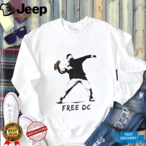 DC Sandwich Thrower Banksy Inspired Free DC Statehood Advocate Anti Trump Washington Resistance Abolish shirt