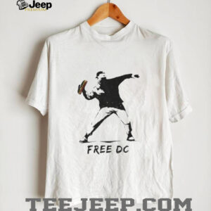 DC Sandwich Thrower Banksy Inspired Free DC Statehood Advocate Anti Trump Washington Resistance Abolish shirt