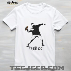 DC Sandwich Thrower Banksy Inspired Free DC Statehood Advocate Anti Trump Washington Resistance Abolish shirt