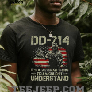 DD 214 Veteran it’s a veteran thing you wouldn’t understand American flag shirt