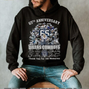 Dallas Cowboys 65th Anniversary 1960 2025 Carpe Omnia thank you for the memories signatures shirt