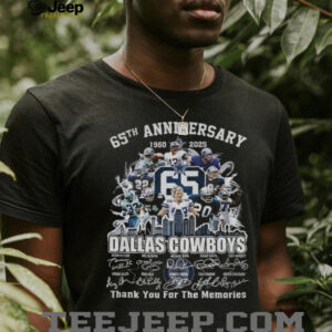 Dallas Cowboys 65th Anniversary 1960 2025 Carpe Omnia thank you for the memories signatures shirt