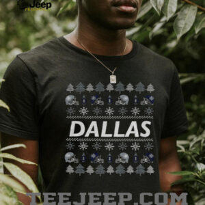 Dallas Cowboys Helmet Football NFL Merry Christmas 2025 shirt