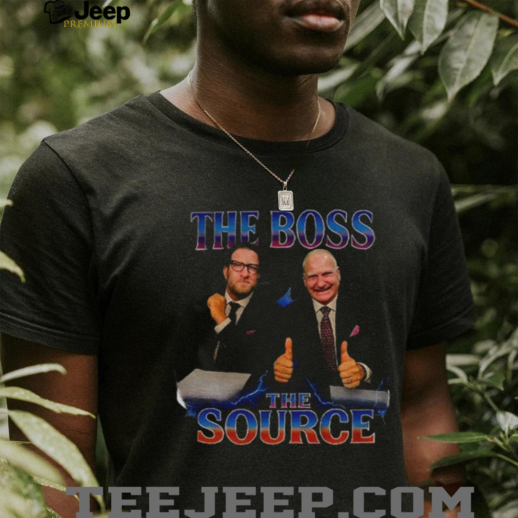 Dave Portnoy and Stu Feiner The Boss The Source Lightning shirt Dave Portnoy and Stu Feiner The Boss The Source Lightning shirt