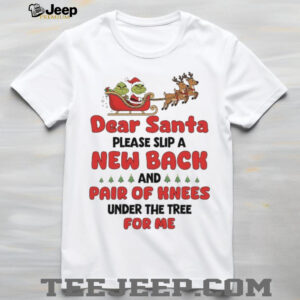 Dear Santa Please Slip A New Back And Pair Of Knees Under The Tree For Me T Shirt