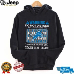 Detroit Lions Fan T Shirt Do Not Disturb