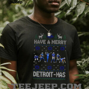 Detroit Lions NFL Football Have a Merry Detroit Mas Merry Christmas shirt