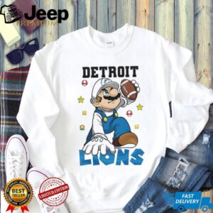 Detroit Lions NFL x Super Mario Bros Mashup T Shirt