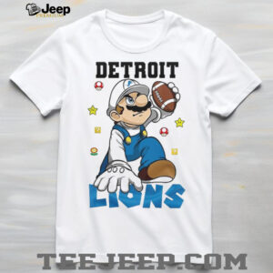 Detroit Lions NFL x Super Mario Bros Mashup T Shirt