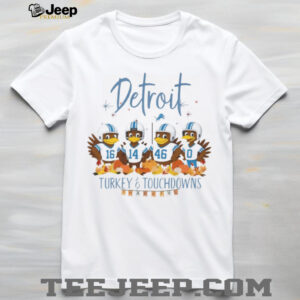 Detroit Turkey and Touchdowns Thanksgiving Shirt