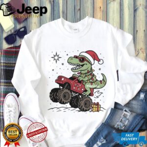 Dinosaur T rex Christmas Monster Truck shirt